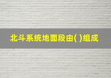 北斗系统地面段由( )组成